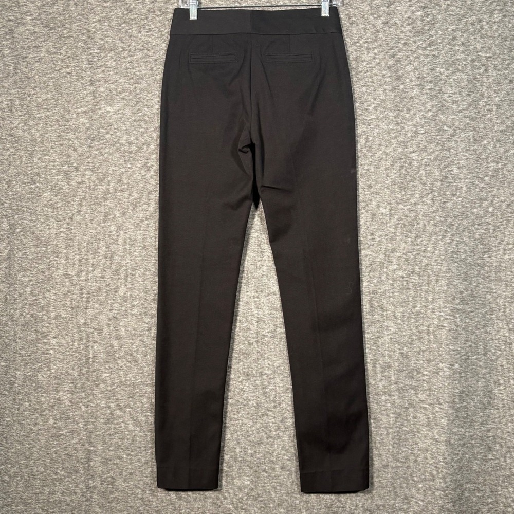 Banana Republic Martin Fit Black Skinny Dress Pants Womens 2 Stretch Zip Pockets - Picture 4 of 9